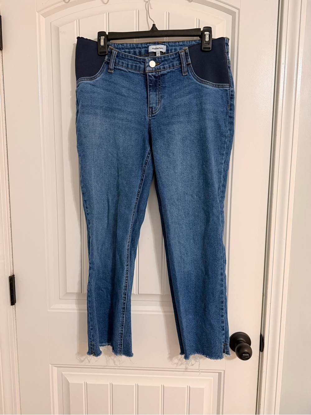 Maternity Side-Panel Blue Jeans by Motherhood Maternity